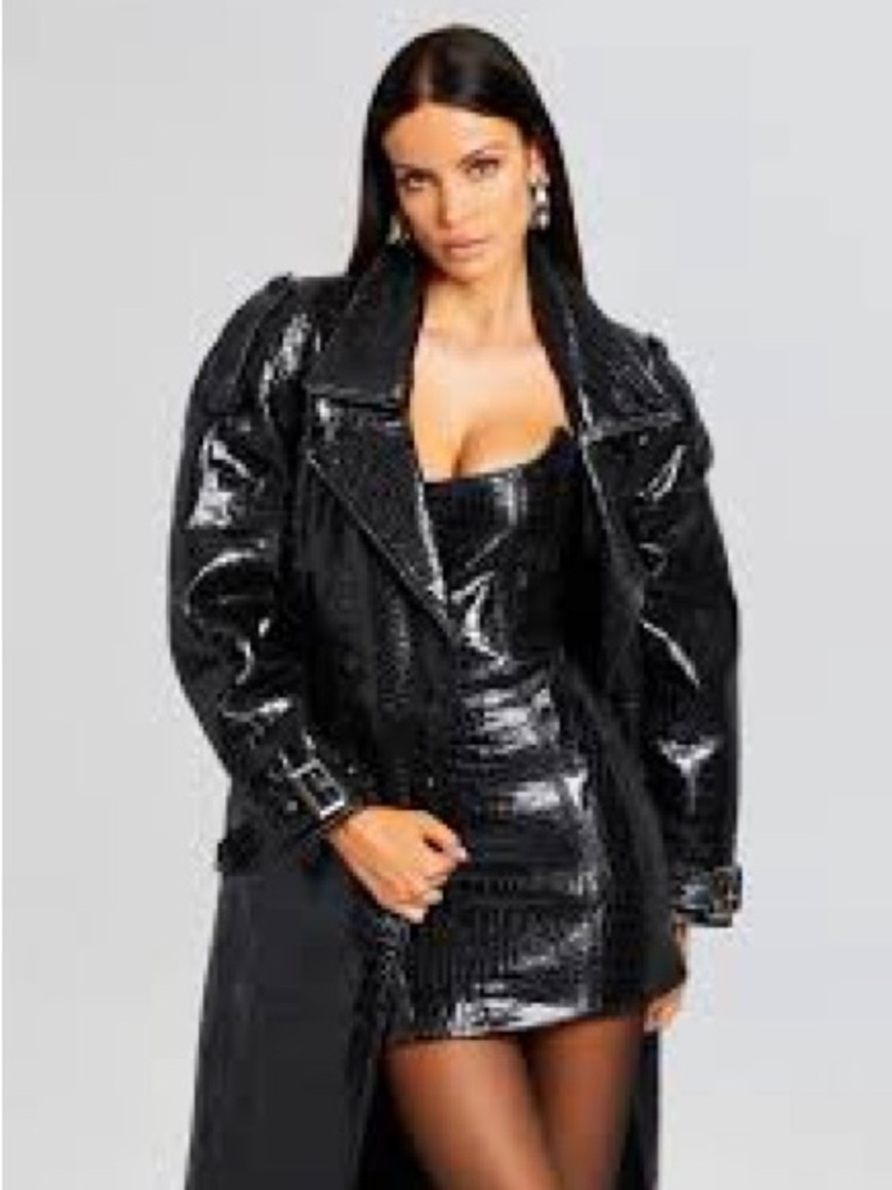 ROSELYN LEATHER DRESS - Picture 4 of 4